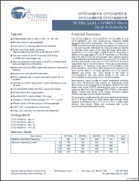 Click here to download CY7C1427BV18-200BZXC Datasheet