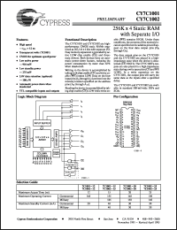 Click here to download CY7C1001-12PC Datasheet