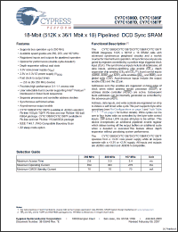 Click here to download CY7C1387F-167BGI Datasheet