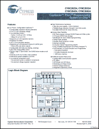 Click here to download CY8C20424 Datasheet