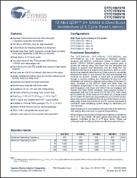 Click here to download CY7C1561V18-375BZXI Datasheet