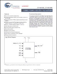 Click here to download CY14E108L-ZS45XIT Datasheet