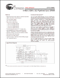 Click here to download CY7C1339G-133BGI Datasheet