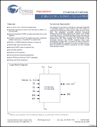 Click here to download CY14E104N-ZSP20XI Datasheet