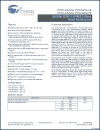 Click here to download CY7C1416JV18-300BZXC Datasheet