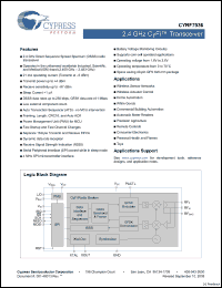 Click here to download CYRF7936-40LFXC Datasheet