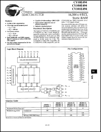 Click here to download CY101E494-8VC Datasheet