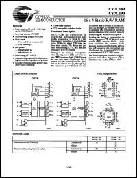 Click here to download CY7C190-25PC Datasheet