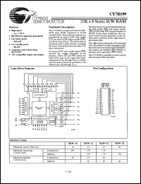 Click here to download CY7B199-15DMB Datasheet