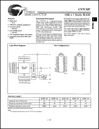 Click here to download CY7C187A20DMB Datasheet