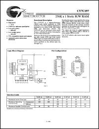 Click here to download CY7C197-20DMB Datasheet