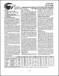 Click here to download CY7C341B20RI Datasheet