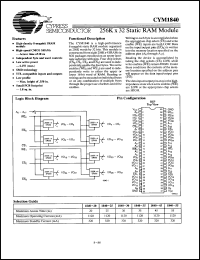 Click here to download CYM1840PD35C Datasheet