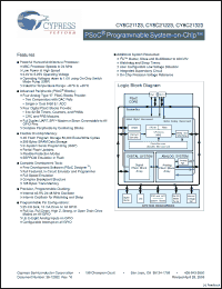 Click here to download CY8C21323-24PVXI Datasheet