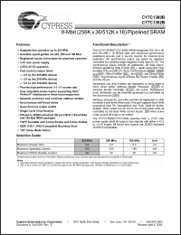 Click here to download CY7C1362B-200AI Datasheet