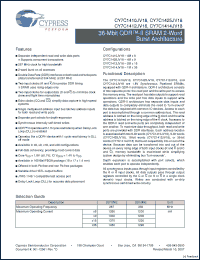 Click here to download CY7C1414JV18-267BZXI Datasheet