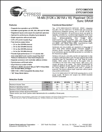 Click here to download CY7C1386CV25-167AI Datasheet