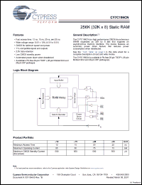 Click here to download CY7C199CN-12ZC Datasheet