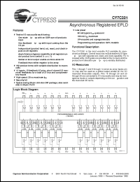 Click here to download CY7C331-20WC Datasheet