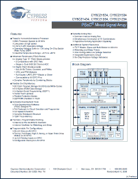 Click here to download CY8C21001-24PVXI Datasheet