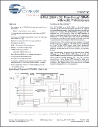 Click here to download CY7C1355C-133BZC Datasheet