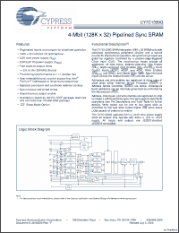 Click here to download CY7C1339G-200AXI Datasheet