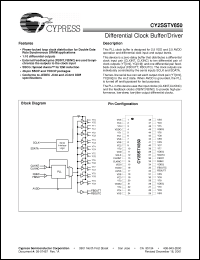 Click here to download CY2SSTV850ZC Datasheet