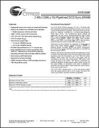 Click here to download CY7C1223F-133AC Datasheet