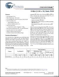 Click here to download CY62157EV18 Datasheet