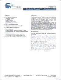 Click here to download CY8C20140-LDX2I Datasheet