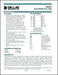 Click here to download DS2404-C01 Datasheet