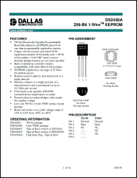 Click here to download DS2430A Datasheet