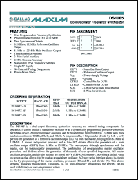 Click here to download DS1085 Datasheet