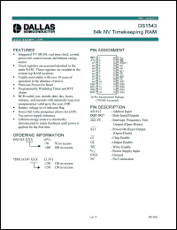 Click here to download DS1543W-70 Datasheet