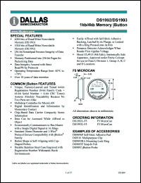 Click here to download DS1992L-F5 Datasheet