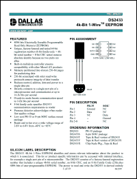 Click here to download DS2433T Datasheet