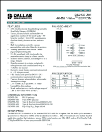 Click here to download DS2433T-Z01 Datasheet