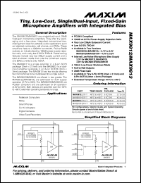 Click here to download MAX9813LEKA-T Datasheet