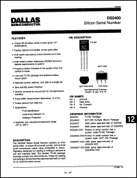 Click here to download DS2400 Datasheet