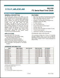 Click here to download DS1339C-3+ Datasheet