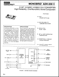 Click here to download ADH030II10-3-883B Datasheet