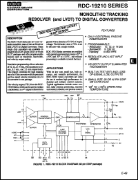 Click here to download RDC19210-122 Datasheet