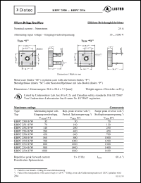 Click here to download KBPC2504F/W Datasheet