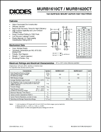 Click here to download MURB1610CT Datasheet