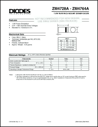 Click here to download ZM4754A Datasheet