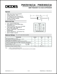 Click here to download P6KE300CA Datasheet