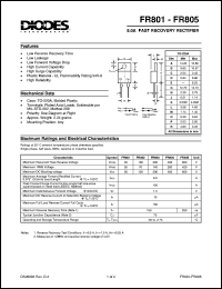 Click here to download FR805 Datasheet