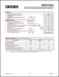 Click here to download MMBT3904 Datasheet