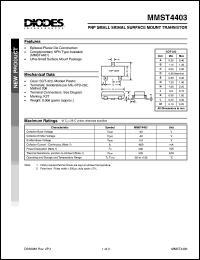 Click here to download MMST4403 Datasheet