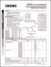 Click here to download DDTC124XE Datasheet